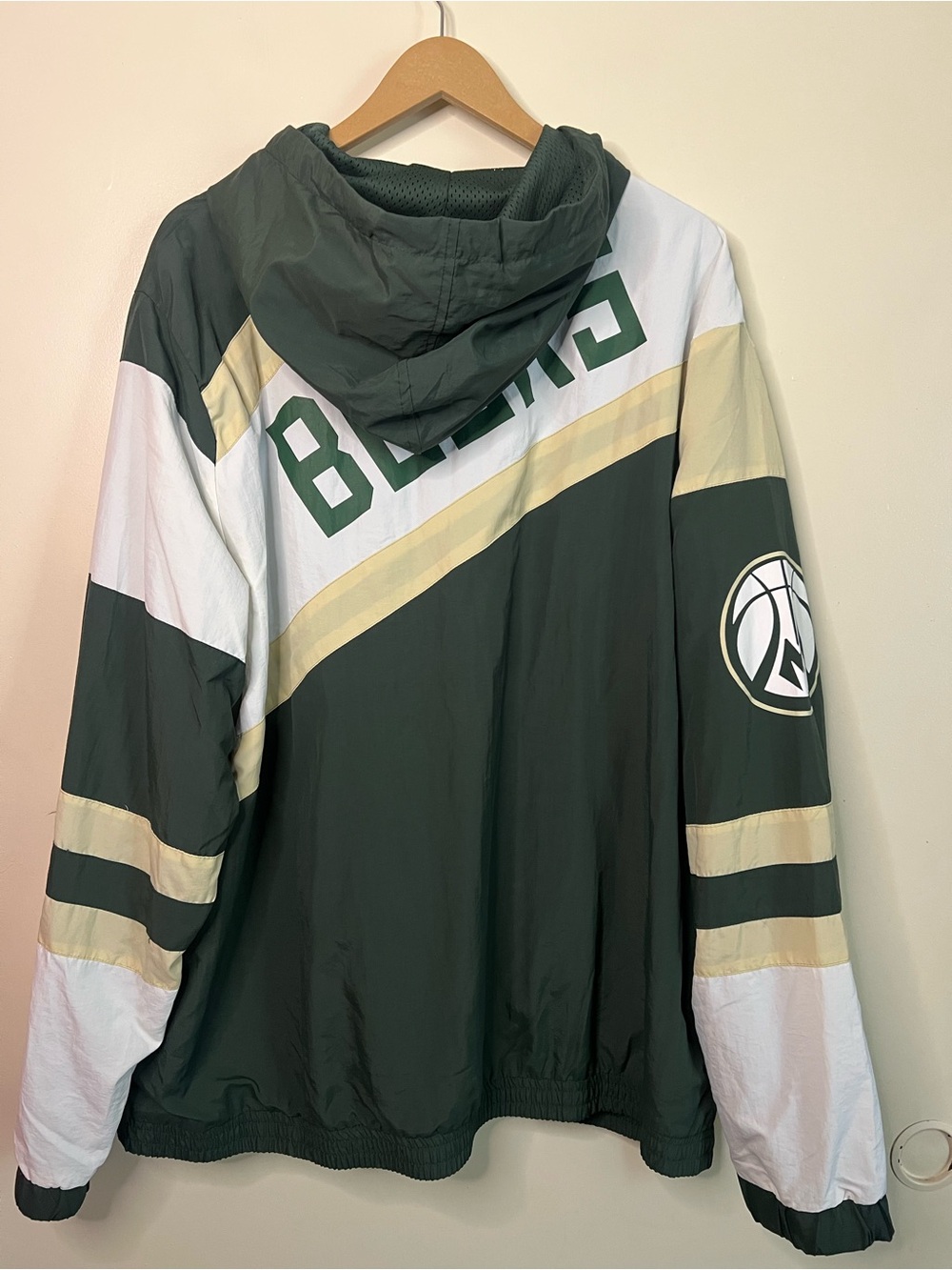 Ultra Game Milwaukee Bucks Quarter Zip Pullover Windbreaker Jacket 2XL - Picture 6 of 8